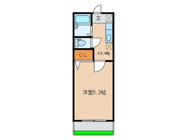 スプリングコ－トＢの物件間取画像